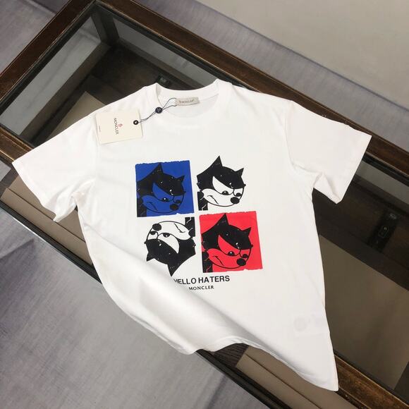 Moncler Men's White Short Sleeve